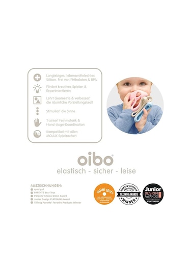 Moluk Oibo 3 Set - Pastel Ice Blue, Baby Pink, Beige