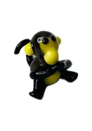El Yapımı Mini Murano Cam Maymun Biblo A150-08