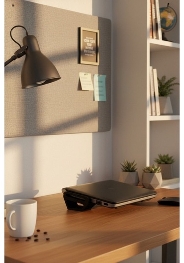Ergonomik Dizüstü Bilgisayar Standı Siyah
