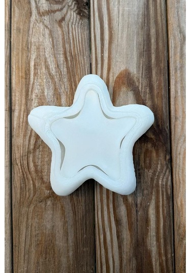 Deniz Yıldızı Silikon Kap Kalıbı Beyaz