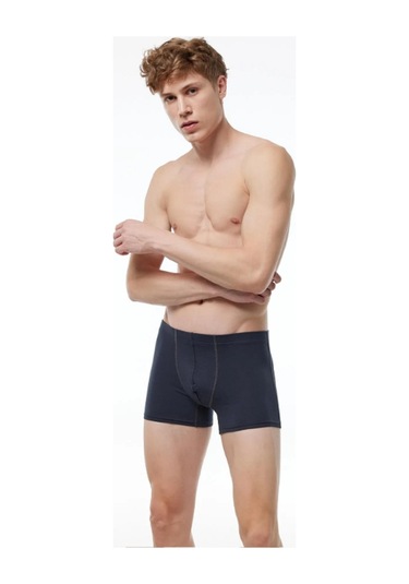 Malabadi 058 Erkek Modal Likralı Boxer-Füme