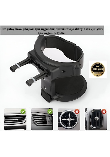 Peugeot 407 2003-2004-2005-2006-2007-2008-2009-2010 Ayarlanabilir Araç Bardak Tutucu