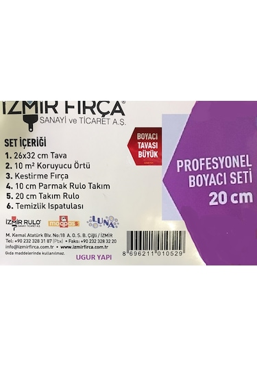 İzmir Fırça Luna Profesyonel Boyacı Seti 20 Cm  Kod: 869621101052