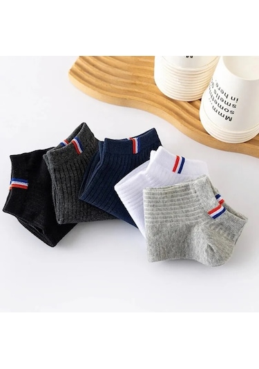 Erkek Spor Patik Çorap Seti 5'li