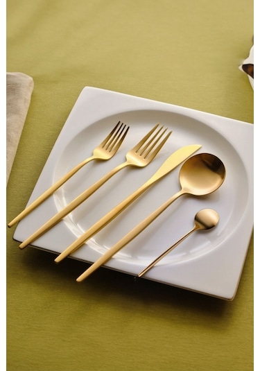 Karaca  Orion Mat Gold 12 Kişilik 60 Parça Çatal Kaşık Bıçak Takımı