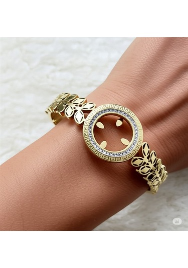 Çelik Gold Çeyreklik Bileklik Model 2 Çok Renkli