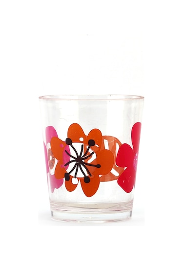 DİŞ FIRÇALIK VE MACUN KABI KIRMIZI PAPATYA AKRİLİK 8X8X9CM 350ML Diğer