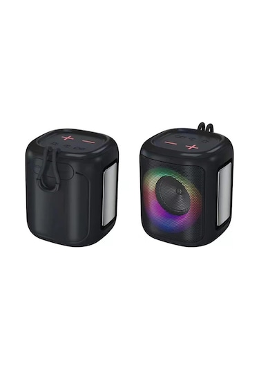 Ximistore9 Yeşil Taşınabilir Dış Mekan Bluetooth Hoparlörü - Su Geçirmez Rgb Işık, Derin Taban, Kablosuz, Elden Taşınabilir