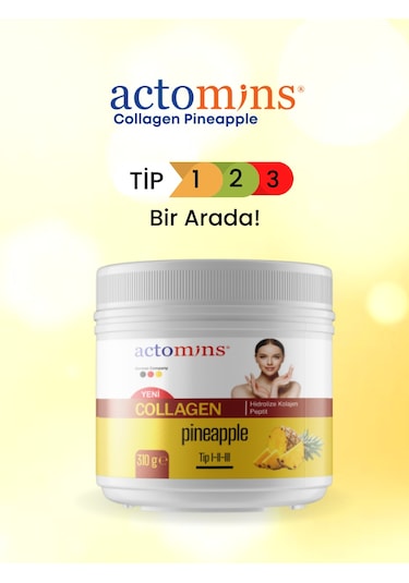 Actomins Collagen Pineapple 2 x 310 G 2 Aylık Paket