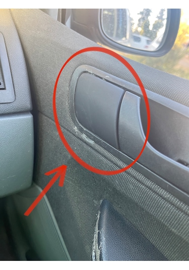 Skoda Fabia Mk1 1999-2006 Sağ Kapı Kilit Kapağı