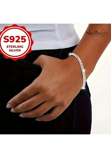 Soft 925 Ayar Gümüş Unisex Bileklik Sevdiklerinize Ve Kendinize En Özel Hediye Gümüş