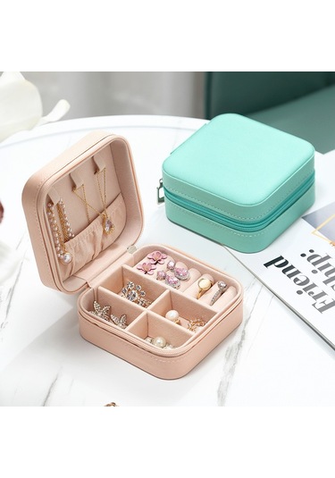 Soulader Küçük Ve Pratik Seyahat Mücevher Kutusu, Bölmeli Tasarım İle Takı Organizer Siyah