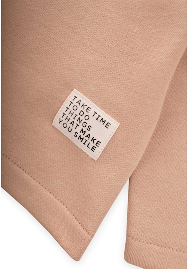 Kapşonlu Sweatshirt Takım 1-8 Yaş Bej,vizon Bej