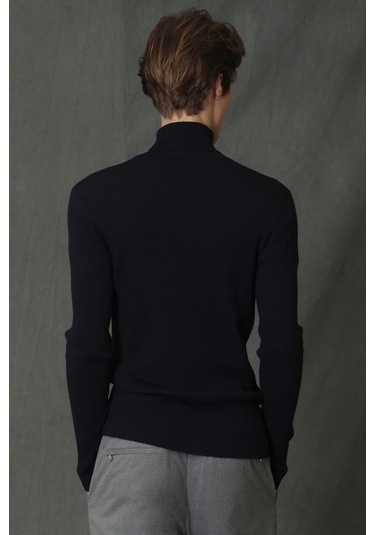 Lufian Grant Tam Balıkçı Erkek Kazak Lacivert 112090103100200 Lacivert