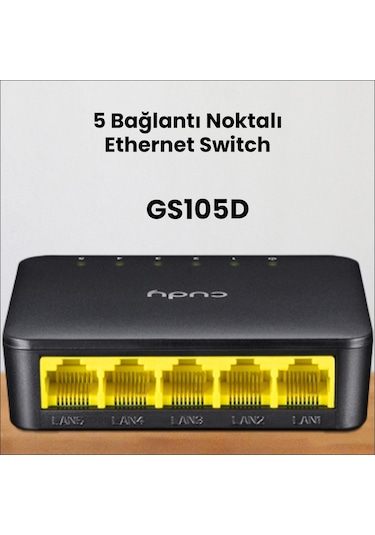 Cudy GS105D 10/100/1000 Mbps 5 Port Gigabit Yönetilemez Switch