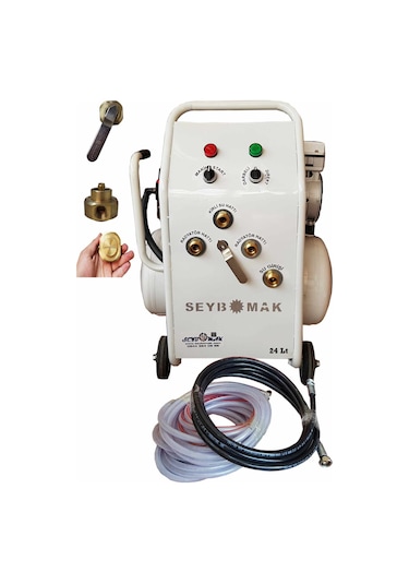 Havalı Petek Temizleme ve Kanal Açma Makinesi 24 Litre Çift Yönlü