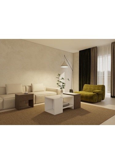 Lupo Orta Sehpa Antrasitmeşe-beyaz Antrasit