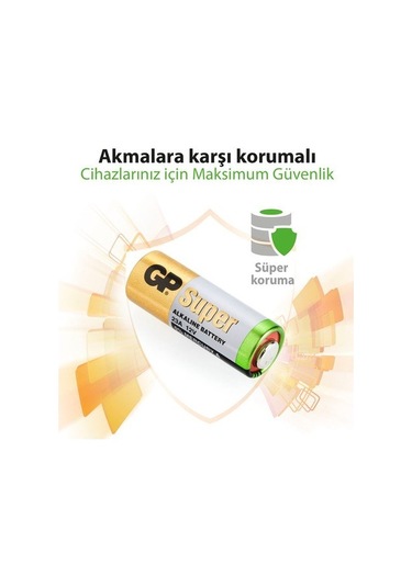 23a 12v Alkalin Spesifik Pil 1 Adet Gp Gp23a-C5 Siyah