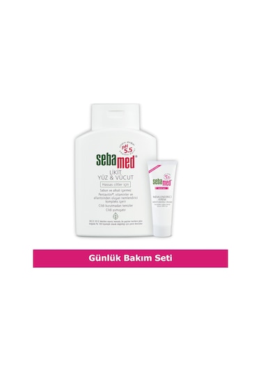 Sebamed Hassas Ciltler İçin Yüz & Vücut Temizleme Jeli 200 ML + Nemlendirici Bakım Kremi 50 ML