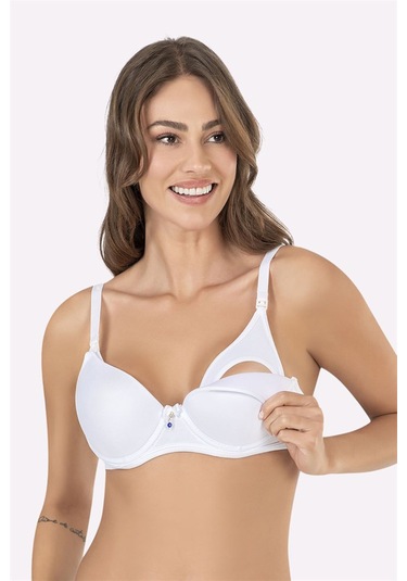 NBB Kaplı Emzirme Sütyeni 3628 | Beyaz