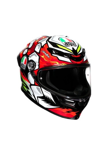 Agv K6 S Mplk Configuration Bezzecchı Kapalı Kask Kırmızı Siyah