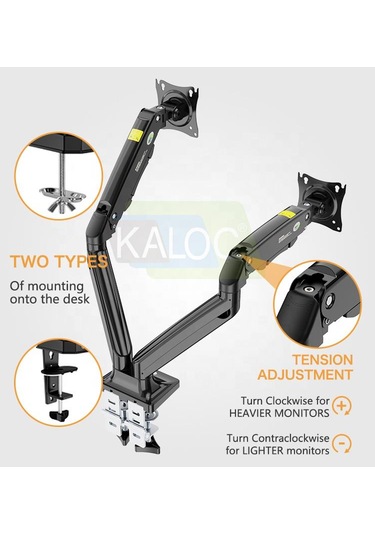 Ds110-2 ''17 -32" Aluminyum Monitör Tutucu Kol Amortisörlü Vesa