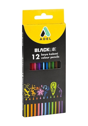Adel Kuru Boya Blacklıne 12 Renk 2112312000
