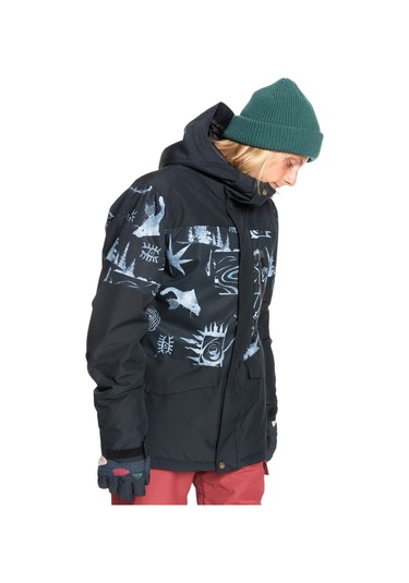 Quiksilver - Mıssıon Prınted Block Jk Siyah Siyah