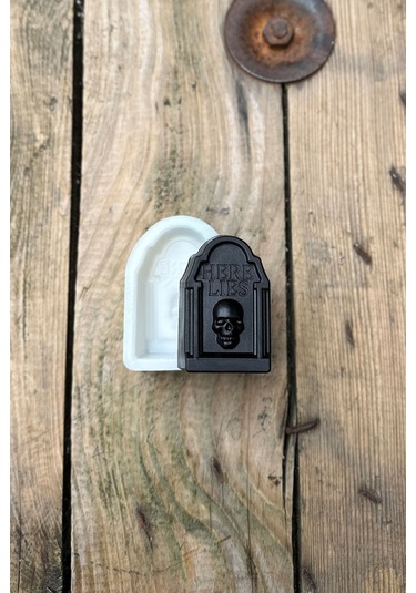 Mezar Taşı Here Lies Mum Kalıbı Silikon