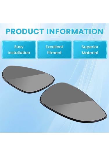 Xiaaokeji Ford İçin Isıtmalı Araba Dikiz Aynası Camı Kapı Aynası Camı