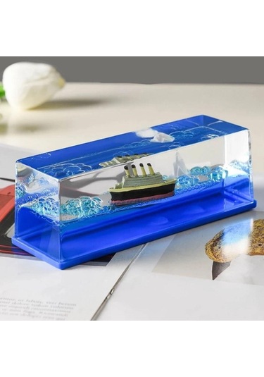 Büro Ev Ofis Dekoru İçin Hediyelik Batmaz Aşk Gemisi