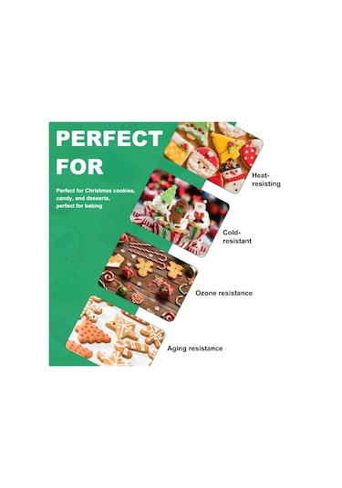 Gatherco Noel Kurabiyesi Şeker Kalıbı Ev Yapımı Pişirme Kalıbı Yaratıcı Kendin Yap Jöle Damla Kalıbı