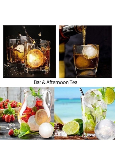 Dinosaurs Beans Three Beans 4 Delik Buz Topu Maker Büyük Küre Kalıp Silikon Buz Küp Tepsileri Viski Buz Topu Kalıp Küre Yuvarlak Siyah Kalıp Ahşap