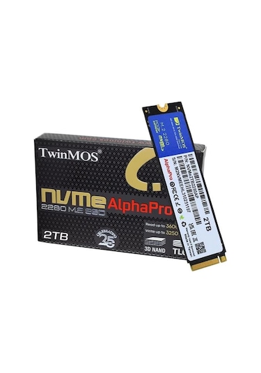 Twinmos 2 TB M.2 Pcie NVMe 3600/3250 NVME2TB2280AP
