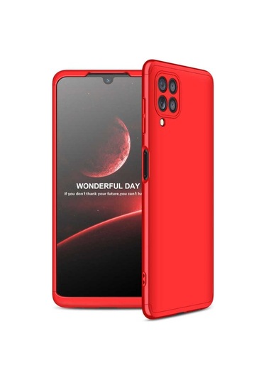 Samsung Uyumlu Galaxy M22 Kılıf Zore Ays Kapak Kırmızı