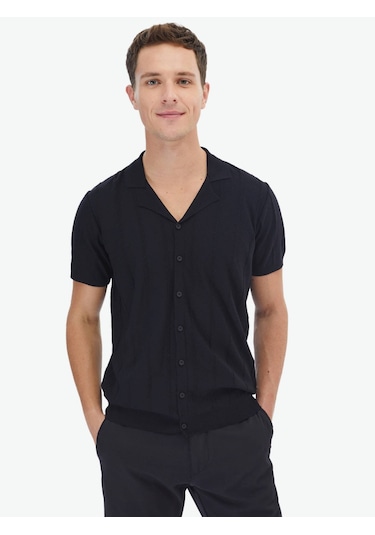 Siyah Regular Fit Casual Gömlek Siyah