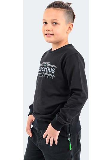 Slazenger DUNA IN Çocuk  Siyah Sweatshirt