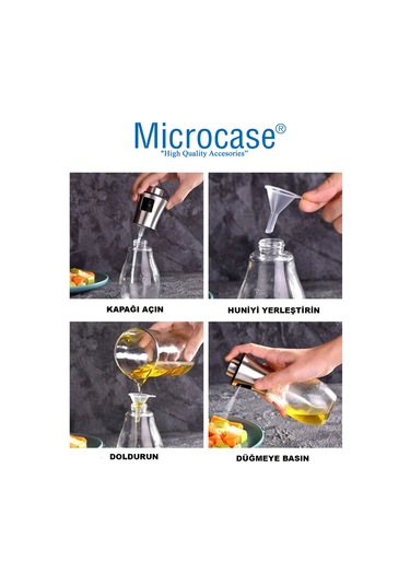 200 ml Paslanmaz Çelik Başlıklı Cam Sprey Yağdanlık - AL3267