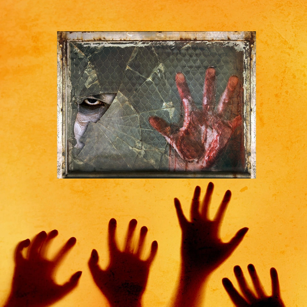 Hombey Halloween Korku Duvar Sticker 3d: Hayali Hayat Benzeri, Çevre Dostu Pvc, Ev Dekorasyonu Tür 5 Diğer