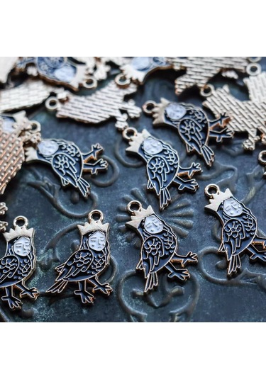 Kafebizu Metal/emaye Kolye Ucu 4'lü 25.5x16.5x1.5 Mm 198673747