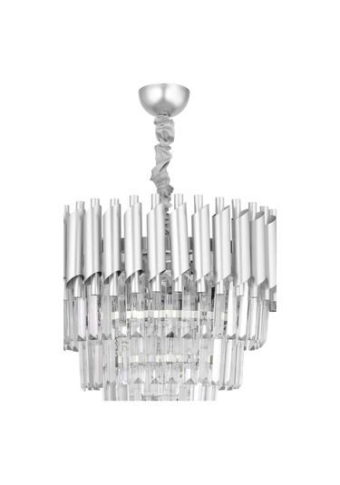 Palmira 45'lik Kristal Taşlı Lüks Avize - Gümüş-yaldız Gümüş Yaldız