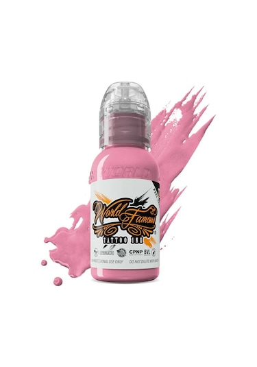 Melek Neon Effect Series Pink 6'lı Set - World Famous Ink Dövme Boyası - 1oz/30ml