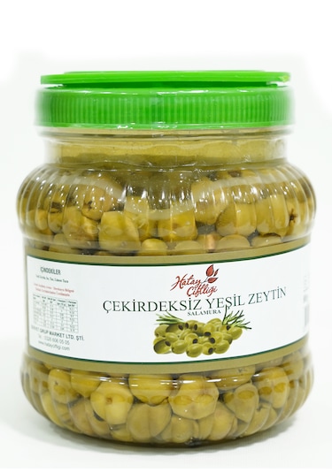 Hatay Çiftliği Çekirdeksiz Yeşilzeytin 800gr