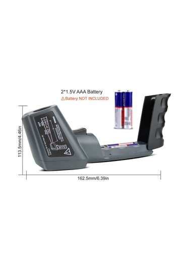 Tenfowee Km-380ah El Tipi Kırmızı Işık Enstrümanı: -50 C/+380 C Aralığında Lcd Ekranlı, Veri Tutma Özelliğiyle Plastik Endüstriyel Isı Ölçer Pil Yok