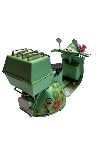 Klc Çiçekli Model Scooter Yeşil