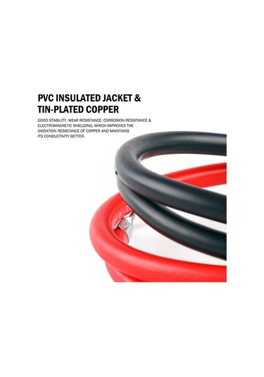 Dashanshop 4awg 37 Inch Akü Kablosu Seti Otomotiv Yeni Enerji Araç Kamyon Rv Solar