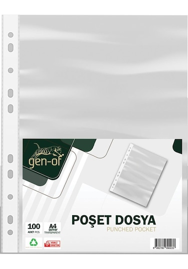 Gen-of A4 Poşet Dosya 100 'Lü 50 Paket