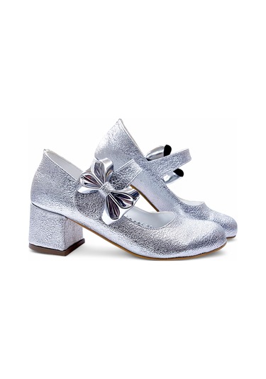 Beebron Ortopedik Topuklu Abiye Kız Çocuk Ayakkabı Starry Series Abiayk2401 Gümüş Gümüş