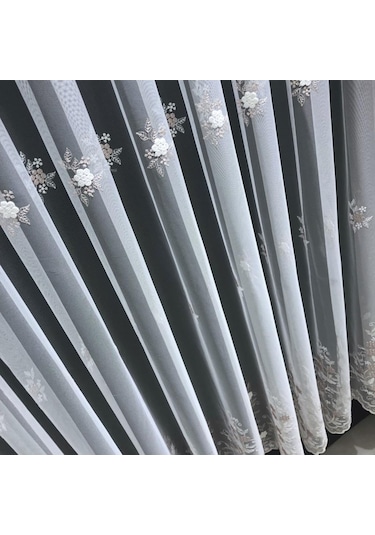 Tül Perde Tayga 00U44700 Kodlu Ürün Brillant Marka Ekru