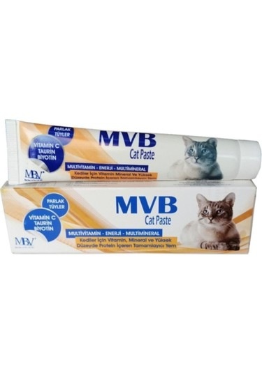 Mbv Mvb Cat Paste Kedi Vitamin Macunu 50 Gr - Tüy Dökümü Önleyici Ve Biotinli